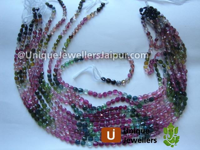 Tourmaline Step Cut Oval Beads